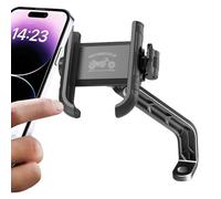 Genérico Mobile Phone Holder for Motorcycles | Anti-Shock Swivel Clamp for Bicycle, Motorcycle Phone Holder - for commuting, tourist travel, sports, racing, listening to music and