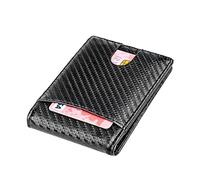 Genérico Money Clip Wallet for Men - Slim Wallet with Cash Clip, Blocking Card Slots | Minimalist Front Pocket Wallets for Daily Carry, reg, Black/White, Consulte la descripción, See description