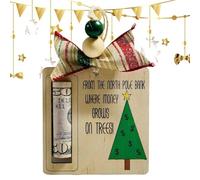 Generico Money Holder for Christmas | Wooden Tree Pendant - Christmas Tree Decorations | For Boys Girls Home Living Room Bedroom Women Men Family