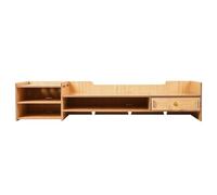 Generico Monitor Stand for Desk | Screen Riser for Desk Organization | Wooden Organizer Shelf for Laptop PC Keyboard Stationery School Office Home