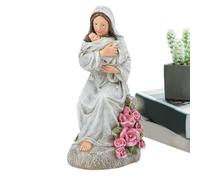Generico Mother And Son Statue | Decorative Statue With Light - Desk Sculpture With LED Light For Makeup Table