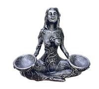 Generico Mother of the Earth Statue - Handmade Resin Sculpture Hand Carved Design with a Base with Forest, of , Gaia Statue | Artis Decoration
