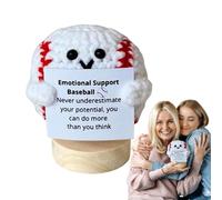 Generico Motivational Crochet Ball - Inspirational Handmade Crochet Ball - Crochet Ball with Motivational Sentence for Home Gift and Stress Relief