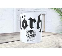 Genérico Motörhead Logo Mug, Ideal for Any Heavy Metal Lover.