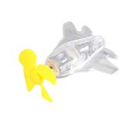 Genérico Motorcycle Decorations for Men, Airplane & Motorcycle Handlebar Ornaments - Wind Powered Ornament with LED Light, Car Decoration and Vehicle Accessories