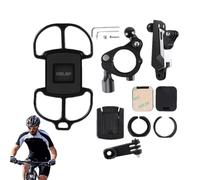 Generico Motorcycle Phone Holder - 360 Degrees Universal Adjustable Rotatable Clip, Mobile Phone Holder | for Cycling and Travel, GPS Navigation, Video Recording, Live Streaming and