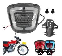Genérico Motorcycle Tail Light | Integrated with Indicator Light, Bright Safety LED for Motorcycle - for Travel Camping and Night Routes on Motorcycle ATV for Motorcyclists