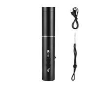 Generico Multifunctional Rechargeable Electronic Whistle with LED Light, Aluminium Alloy 13.3 x 2.5 cm, Waterproof IP54, Medium and High Sounds for Outdoor Survival