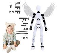 Generico Multijointed Mobile Toy Robot - 3D Printed Action Figure with Weapons E, Desktop Decoration Fully Articulated for Gamers, Robot Agitated for Sketches and Visualization