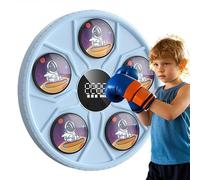 Generico Music Boxing Machine Music Boxing Trainer Wall Mounted Electronic Punching Target with Smart Touch Screen Indoor Trainer Equipment with Battery, Absorb