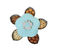 Generico Nack Tray, Rotating Container, Vegetable Holder and Fruit Holder with Compartments - Buffet Party Dessert Candy Snack