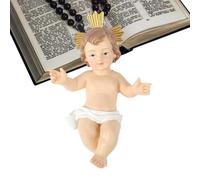 Genérico Nativity Figurine - Collectible Resin Jesus Statue - Portable Home Decor | Nativity Statue for Churches, Homes, Coffee Tables, Display