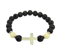 Genérico Natural Tiger and Volcanic Rock Beads Bracelet - Yoga Healing Stone Bracelets, Meditation Prayer Jesus Bracelet Women Jewelry Balance | For Holidays, Lovers, Families, Consulte la descripción
