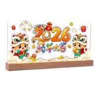 Generico New Year Decorations - 2026 USB Powered Chinese Ornaments - Happy New Year Table Decoration for Home, Bedroom, Living Room, Office, School, Apartment,