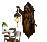 Genérico Night Light Wall,Resin Figures Vintage Ambient Lighting | Virgin Mary Wireless Wall Sconce,For Bedroom, Living Room, Hallway,