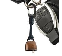 Genérico Noisy Bear Bell | 1 Retro Safety Bell with Keychain. Iron Camping Accessory | Prevention Walking Hiking Mountaineering Cycling