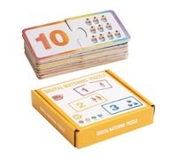 Genérico Number Matching: Wooden Colors Learning Math Games, Learn Counting 1-20, Self-Correcting Math Games for NS | for Kids Girls Boys