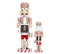 Generico Nutcracker Christmas Theme Bread | Nutcracker Christmas Gingerbread Man 35 cm, Collectable Centerpiece for Parties Fireplace Bookcase Shelf