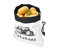 Generico Onion Bag - Canvas Onion and Potato Sack | Large Reusable Food Container with Side Zipper for Pantry Kitchen Home Fruit, c, Please refer to the description, Please refer to description