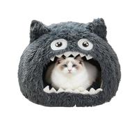 Genérico Open House Cave Bed | Washable Pet Cave with Washable Cushion for Puppies Small Pets Home Indoor Sleeping Winter Cold Weather