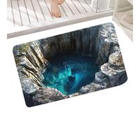 Genérico Optical Illusion Rug - Non-Slip Doormat | 3D Hole Rug, for Indoor Entryway Kitchen Bathroom Decoration Halloween Porch