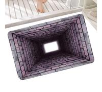 Genérico Optical Illusion Rug with Hole Funny Non-Slip 80 x 50 cm Rug with Hole on the Floor for Birthday, Halloween, New Year's Eve, Entrance, Living Room, Bedroom, Hallway