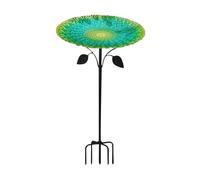 Generico Outdoor Bathtub | Decorative Metal with Stand - Drinker for Parrots, Parrots, Parakeets, Courtyard, Patio, Lawn, Terrain Balcony