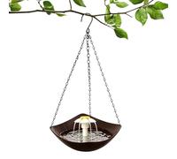 Generico Outdoor Bird Baths | Hanging Water Feeder with Solar Pump - Bird Fountain | for Garden Yard Lawn Farm