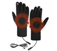 Genérico Outdoor Heated Gloves,Electric Gloves with Cable Pair,Winter Thermal Gloves with Touch Screen | for Snowboard Skiing Trips Men Women Adults