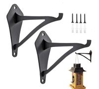 Generico Outdoor Plant Hooks | Decorative Plant Hanging Asset | Iron Hook with Metal Hook | Flower Pot Hanger | Wall Mounted Hooks for Solar Planter Light