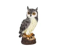 Genérico Owl Statue - Realistic Garden Statues | Rust Proof Owl Figure | Realistic Animal Scary Action with an Expression for Balcony, Patio Porch, Roof, Patio