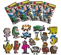 Genérico Pack of 4 Figures 3D Surprise Brainrot Italian Memes - Official Collection of 100 3D Figures of the Brain Rot Italian Memes - 4 Surprise Envelopes - Tralalero, Tung Tung, Cappuccino