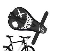 Generico Padded Bike Saddle Cover, Waterproof PU Leather Cover | Bike Saddle Protector - for Men and Women Travel Commuting Cycling on the Road Outdoor Hiking