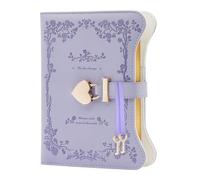 Genérico Padlock Journal, Padlock Notebook | B6 PU Leather Journal with Lock and Key, 360 Pages, Cute Journals, Secret Diary for Women Girls, Journal Planner
