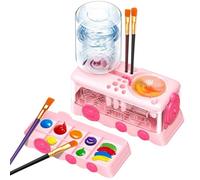 Genérico Paint Brush Cleaner - Paint Station with Running Water Circulation - Cleaner Tool with Rinse Container - For Beginners, Adult Artists and Classrooms
