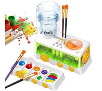 Genérico Paint Water Cup | Complete Art Set with Aesthetic Circulation | Rinse Container Cleaner Tool - For Beginners, Adult Artists & Classrooms