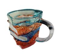 Generico Painted Book Mug - Coffee Cups, Creative Table Decoration, Decorative Craft Object for Passionate Teachers Literature and Art
