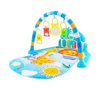 Generico Palestrina Play Mat 3-12 75 x 58 x 40 cm | Musical Activity Centre with 5 Hanging Sensory Toys Gift Birth Girl Cognitive Development Mat, blue, riferimento alla descrizione, Please refer
