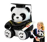 Generico Panda Plush Pinda Panda Panda Panda Porte Ponga | Creative Panda Plush Doll | Graduation Panda Plush Animal for High School and College Elementary Home Decoration