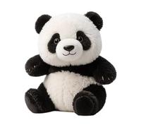 Generico Panda Plush Toy - Realistic Panda Pattern Stuffed | Soft Plush Collectible for Children's Room, Boys Room, Study Shelf, Bedroom and Living Room Home Decor