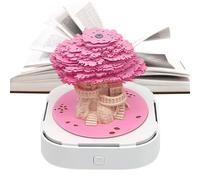 Genérico Paper Sculptural Calendar, Tree Dreaming House, Notepad 3D Paper Calendar, for Bedroom Bookshelf Library Study Teens Boys Girls