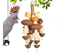 Genérico Parakeet Toys, Cockatiel Chew Toys and Cage Decoration | Rope Accessories with Nuts for Cages and Interactive Games for Parakeets, Lovebirds and Macaws