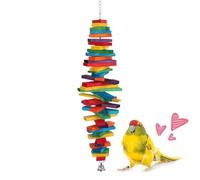 Genérico Parakeet Toys,Interactive Pet Foraging Supplies,Adjustable Wooden Bird Swings | for Lovebird Cockatiel NINFA Blackbird Macaw And Other Family Birds
