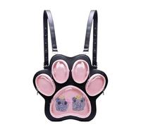 Generico Pastel Cat Travel Backpack for Women, Spacious School Bag - Charming Study Briefcase, Practical Educational Package, Soft Shoulder Bag | Travel Companion M, Black Walnut, riferimento