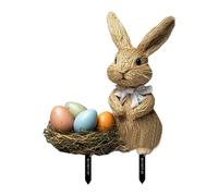 Generico PASTO DEL GARDENE BUNNY PASTURE - Rabbit Yard Ornament, Outdoor Easter Sign | Bunny Landscape Decorations, Metal Egg Hunting, Lawn Sculpture A Prim