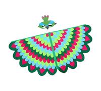 Generico Peace Peace Dress Cape - Rainbow Lightweight Costume | Kids Cloak for Kids Gradient Feathers Colorful Halloween Costumes for Girls Boys Party Events