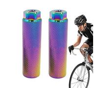 Generico Pedals for Passenger Bicycle, Spacers Rear Components - Coloured Aluminium Alloy Foot Tips for Bike, for Men Young Boys Rear Passenger Road Cycling