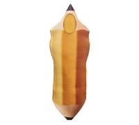 Genérico Pencil and Notebook Cosplay Costume: Adult 185cm Funny Role Play Costume, Soft Polyester Halloween Bodysuit, Creative School Theme