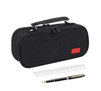 Genérico Pencil Case with Compartments | Large Multi-level School Pencil Case - Organizer for Desk Home Workshop Travel Studies Fine Arts Makeup, Black/White, Consulte la descripción, See description