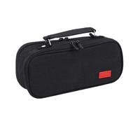 Genérico Pencil Case with Handle - Portable Pencil Bag with Handle - Desk Accessories for Library Outdoor Travel Makeup Mural Home School Classroom Bedroom, Black/White, Consulte la descripción, See